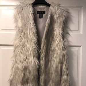 Long Faux Fur Vest